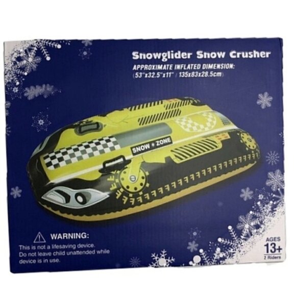 SnowGlider Snow Crusher Inflatable Slide Kid Adult - Picture 1 of 3